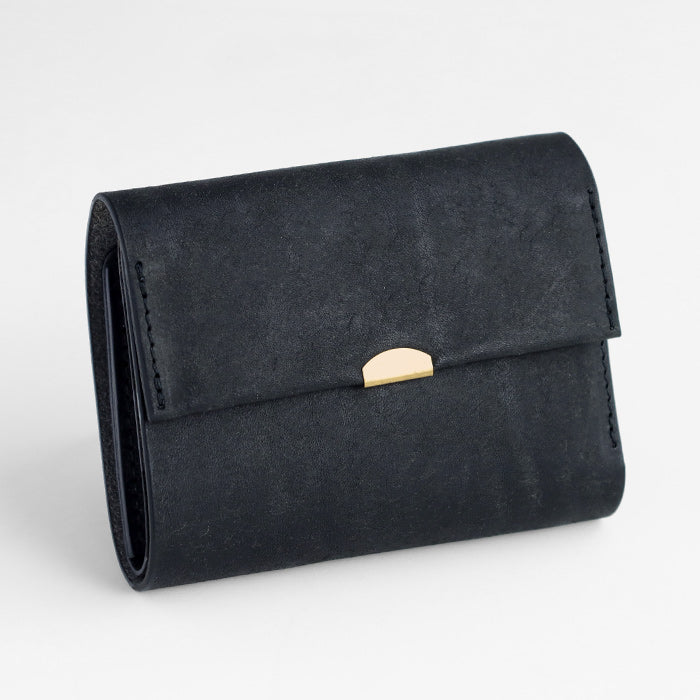 ANNAK Pueblo 皮革三折錢包 黑色 [AK17TA-B0060-BLK] 