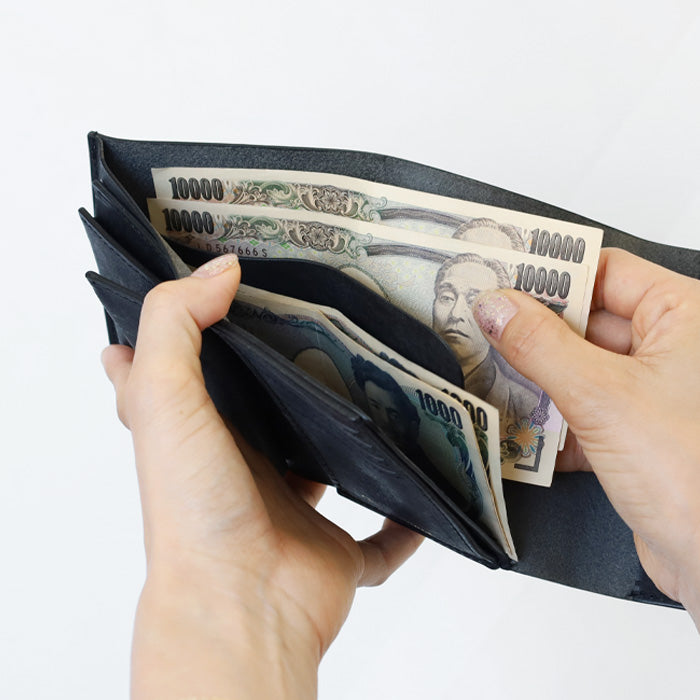 ANNAK Pueblo 皮革三折錢包 黑色 [AK17TA-B0060-BLK] 