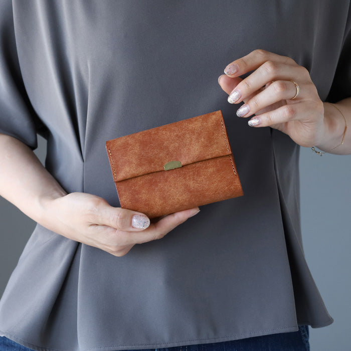 ANNAK（アナック） プエブロレザー 3つ折りウォレット ブラウン [AK17TA-B0060-BRN]