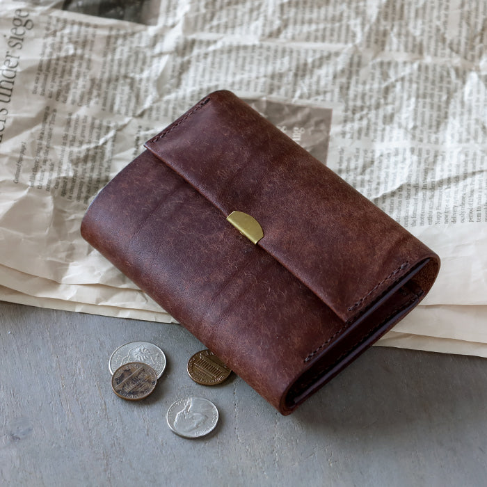 ANNAK Pueblo Leather Trifold Wallet Black [AK17TA-B0060-BLK] 