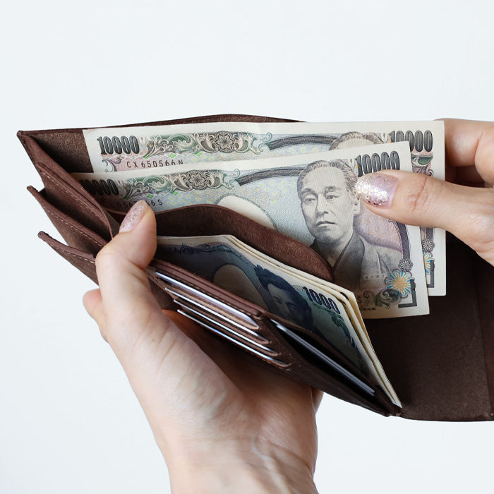 ANNAK Pueblo Leather Trifold Wallet Black [AK17TA-B0060-BLK] 