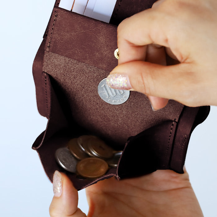 ANNAK Pueblo Leather Trifold Wallet Black [AK17TA-B0060-BLK] 