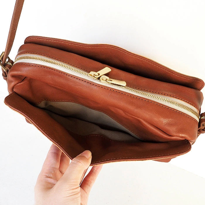 ANNAK 帶尾袋的單肩包栃木皮革水洗皮革米色 [AK18TA-A0004-BEG] 