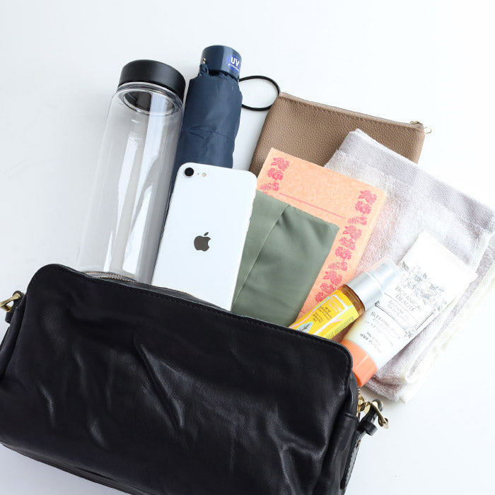 ANNAK 帶尾袋的單肩包栃木皮革水洗皮革米色 [AK18TA-A0004-BEG] 