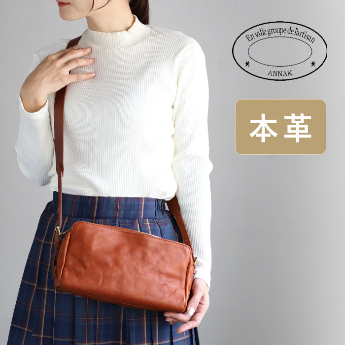 ANNAK 帶尾袋的單肩包栃木皮革水洗皮革米色 [AK18TA-A0004-BEG] 