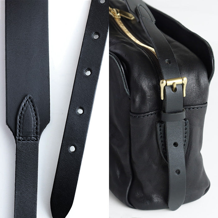 ANNAK Shoulder bag with tail pocket Tochigi leather Washed leather Black [AK18TA-A0004-BLK] 