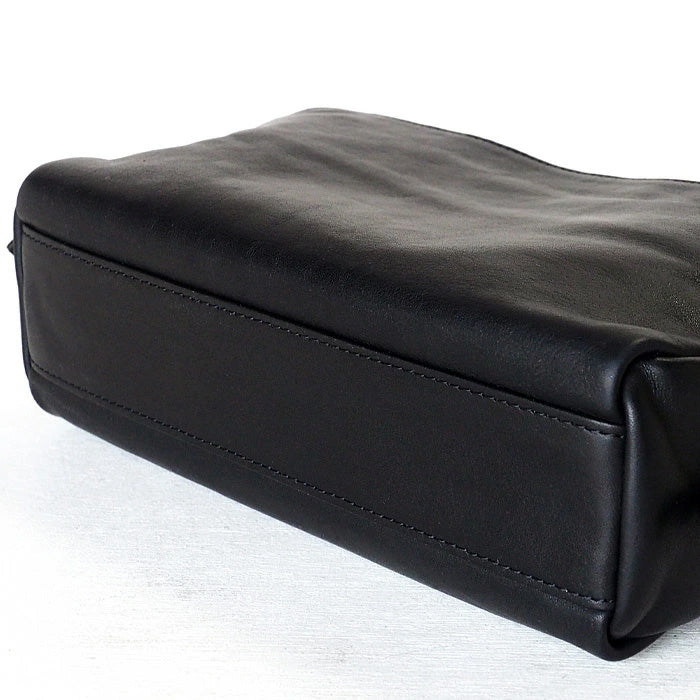 ANNAK Shoulder bag with tail pocket Tochigi leather Washed leather Black [AK18TA-A0004-BLK] 