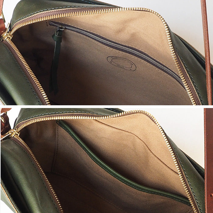 ANNAK（アナック） あおりポケット付き ショルダーバッグ 栃木レザー