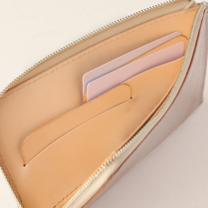 ANNAK Tochigi Leather L-Shaped Long Wallet Slim Wallet Silver [AK19TA-B0072A-SLV] 