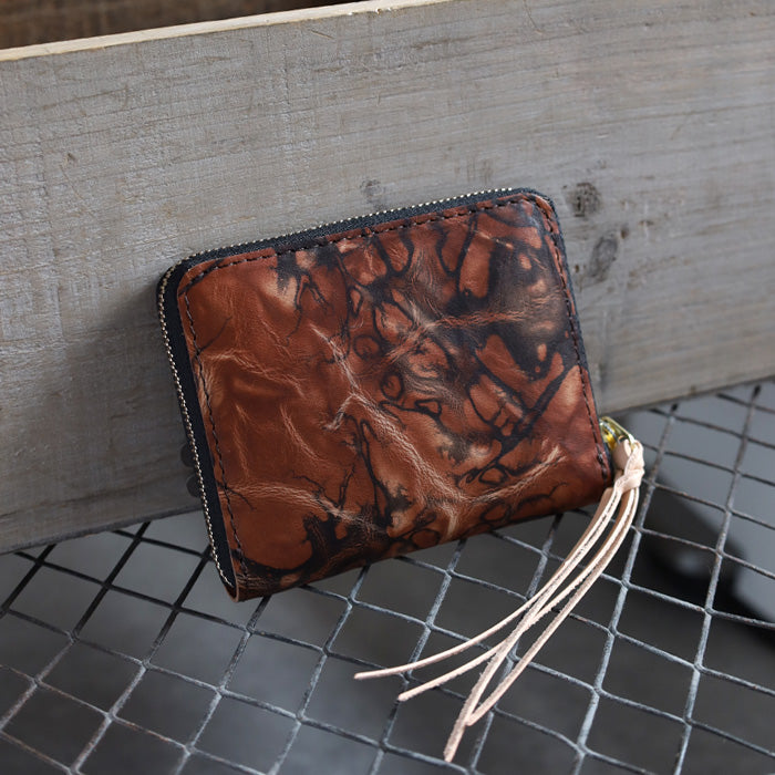 ANNAK Compact Round Zip Wallet Genuine Leather Mud Dyed [AK22TA-B0005-DORO] 