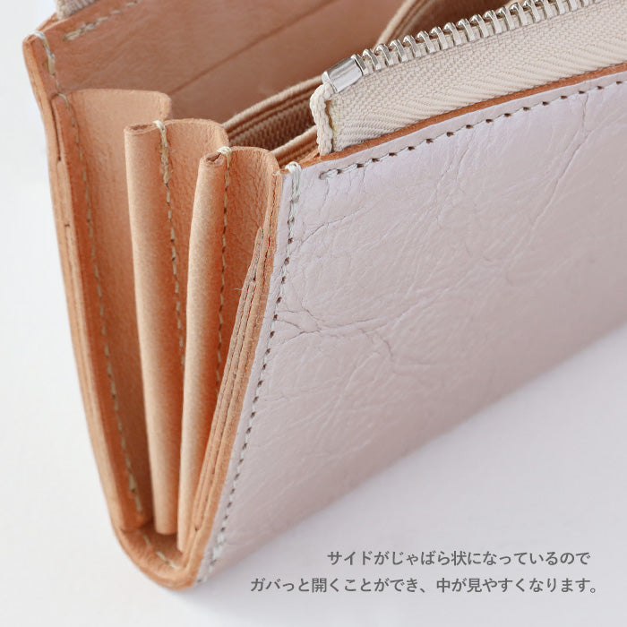 [Can store 2 smart keys, cards, banknotes, etc.] ANNAK smart key case wallet Himeji leather silver [AK22TA-D0020-SLV] 