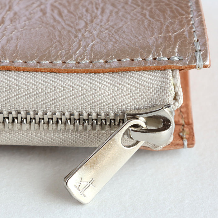 [Can store 2 smart keys, cards, banknotes, etc.] ANNAK smart key case wallet Himeji leather silver [AK22TA-D0020-SLV] 