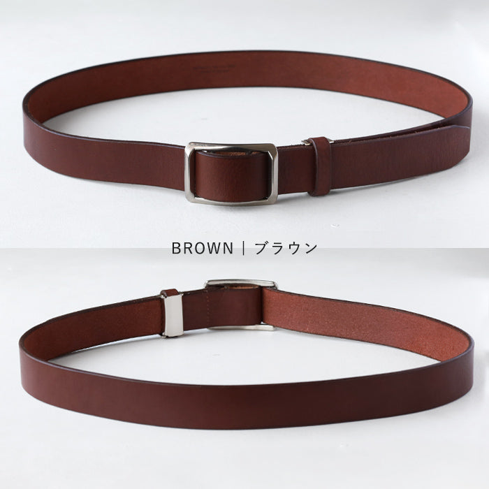 ANNAK Tochigi Leather One-piece Slide Buckle Leather Belt 33mm Width Cowhide Men's [AK23TA-C0001] Taito-ku, Tokyo Leather Belt Brand Mitake Sangyo Founded in 1925 Black Brown 