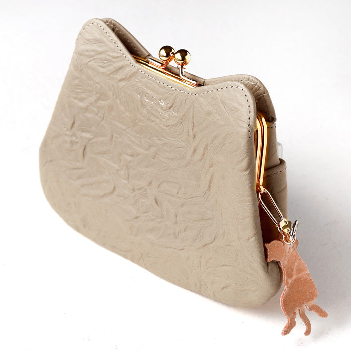 aoneco Gamaguchi Mini Wallet [an002] Waji's Protection Cat Project Cat Wallet Cat Compact Wallet Pouch Accessory Case Cute Beige Brown Green Black