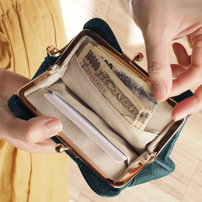 aoneco(アオネコ) がま口 ミニウォレット [an002] 革製品を手がける