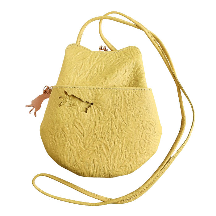 aoneco smartphone pochette [an005] waji's protective cat project, which deals with leather products cat cat clasp shoulder sacoche beige green brown black 