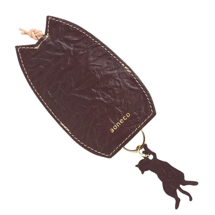 aoneco Key Cover [an006] Leather goods maker Waji's rescue cat project 