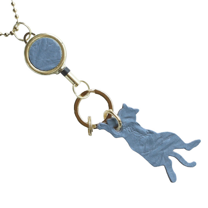 aoneco Keychain with reel [an015] waji's protective cat project keyring keychain