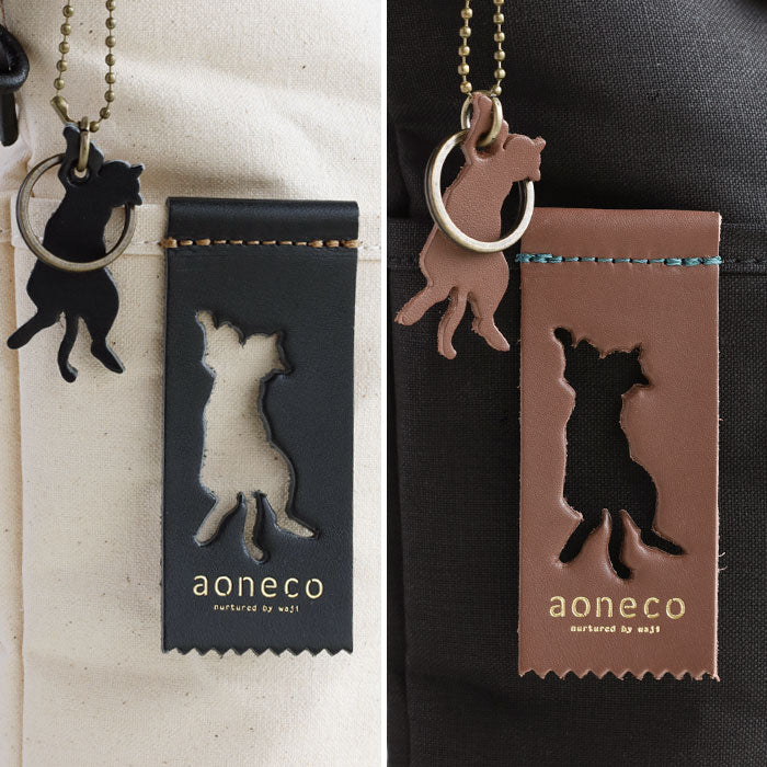 aoneco cat paw 單肩包 [an013] waji 處理皮革製品的保護貓項目 貓貓肩 pochette sacoche 真皮 帆布 米色 白色 黑色