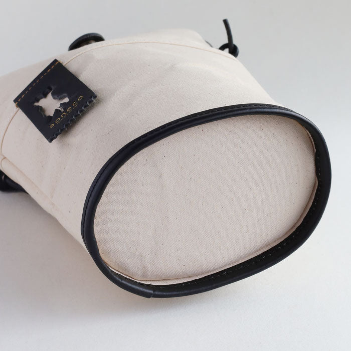 aoneco(アオネコ) バケット ショルダーバッグ  [an017] 革製品を手がけるwajiさんの保護猫プロジェクト ネコ 猫 肩掛け ポシェット サコッシュ 本革 レザー キャンバス