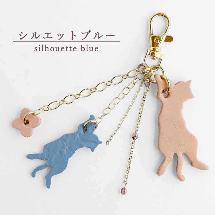 aoneco (Aoneko) ENISHI Charm [an026] Leather goods maker waji's rescue cat project bag charm key chain 
