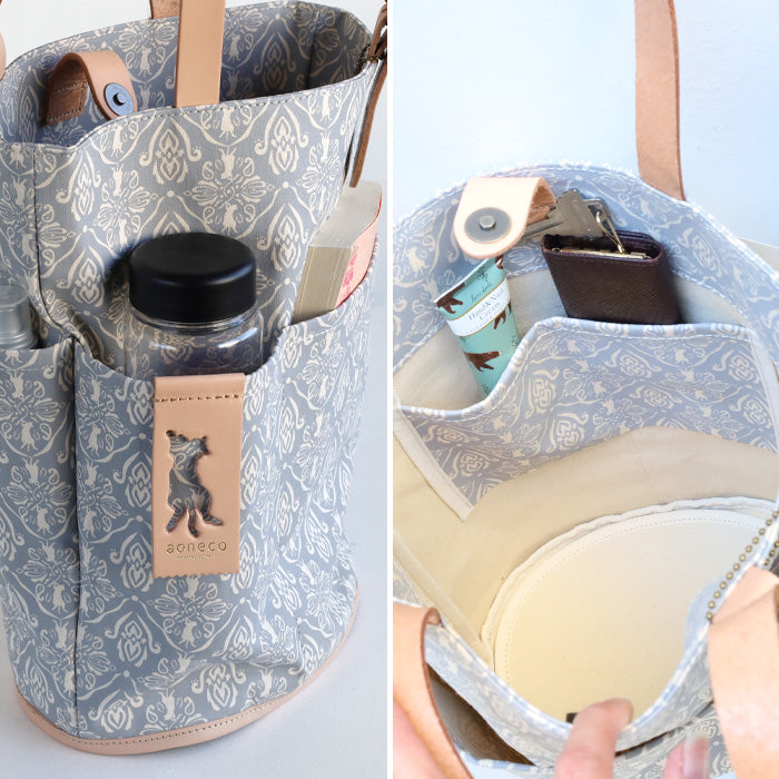 [4 colors] aoneco (Aoneko) Bucket Print Tote Bag [an029] Cat Protection Project by Waji, a leather goods maker Cat Shoulder Bag Handbag 