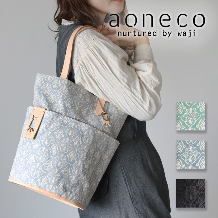 3色】aoneco(アオネコ) バケット プリント トートバッグ [an029 