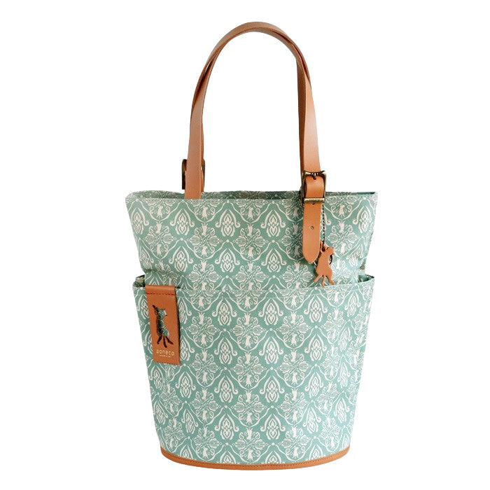 [4 colors] aoneco (Aoneko) Bucket Print Tote Bag [an029] Cat Protection Project by Waji, a leather goods maker Cat Shoulder Bag Handbag 