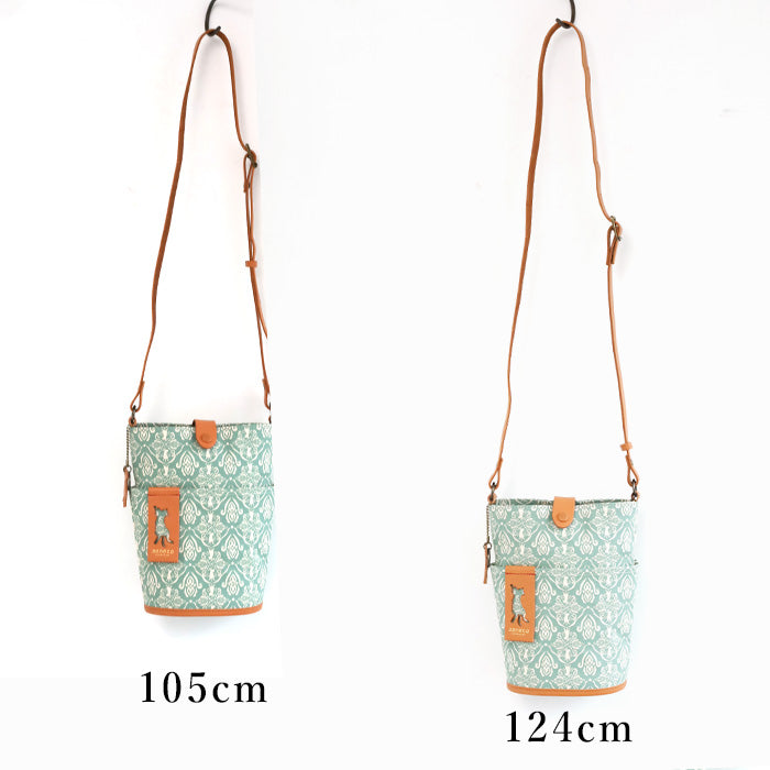 aoneco Bucket Print Shoulder Bag [an030] Leather products maker waji's rescue cat project Cat Cat Shoulder Pochette 