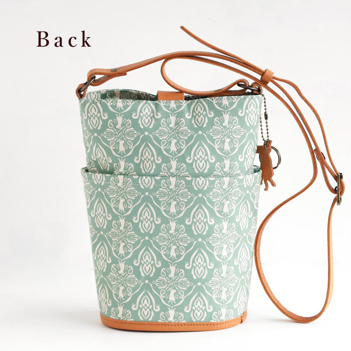 aoneco Bucket Print Shoulder Bag [an030] Leather products maker waji's rescue cat project Cat Cat Shoulder Pochette 