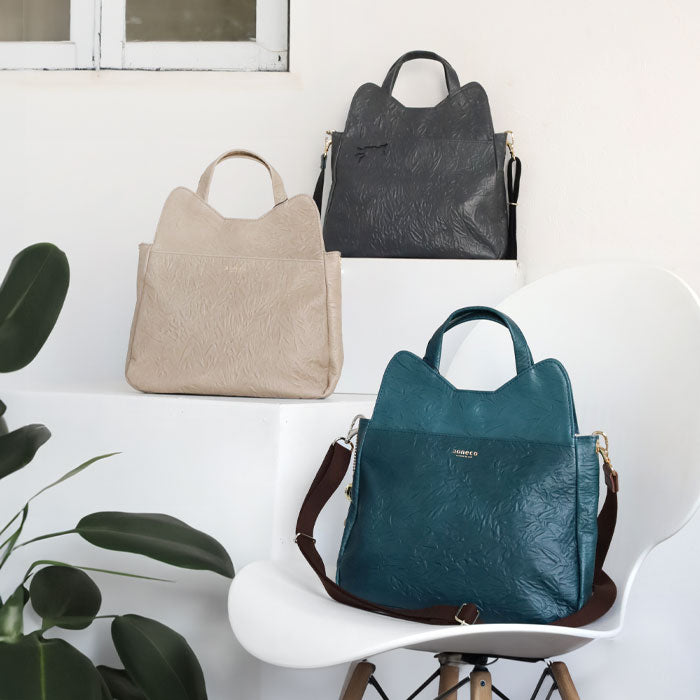aoneco(アオネコ) 2WAY ショルダーバッグ＆長財布セット グレージュ aoneco(アオネコ) 2WAYショルダーバッグ [an038] 革製品を手がけるwaji