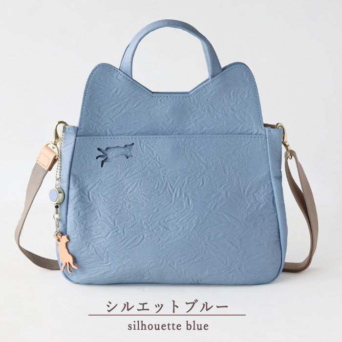 aoneco(アオネコ) 2WAYショルダーバッグ [an038] 革製品を手がけるwajiさんの保護猫プロジェクト