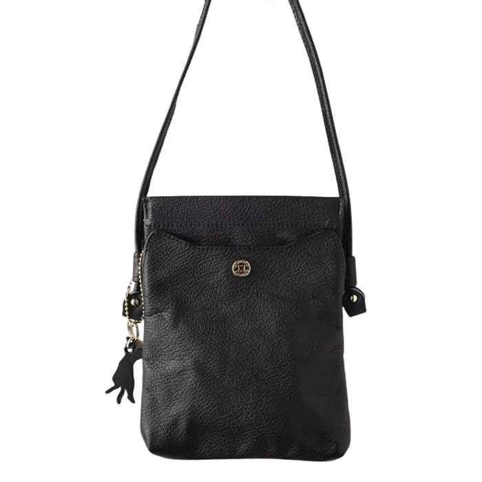 aoneco (Aoneko) genuine leather sacoche for women and men [an046] cat protection project by waji, a leather goods maker cat shoulder pouch 