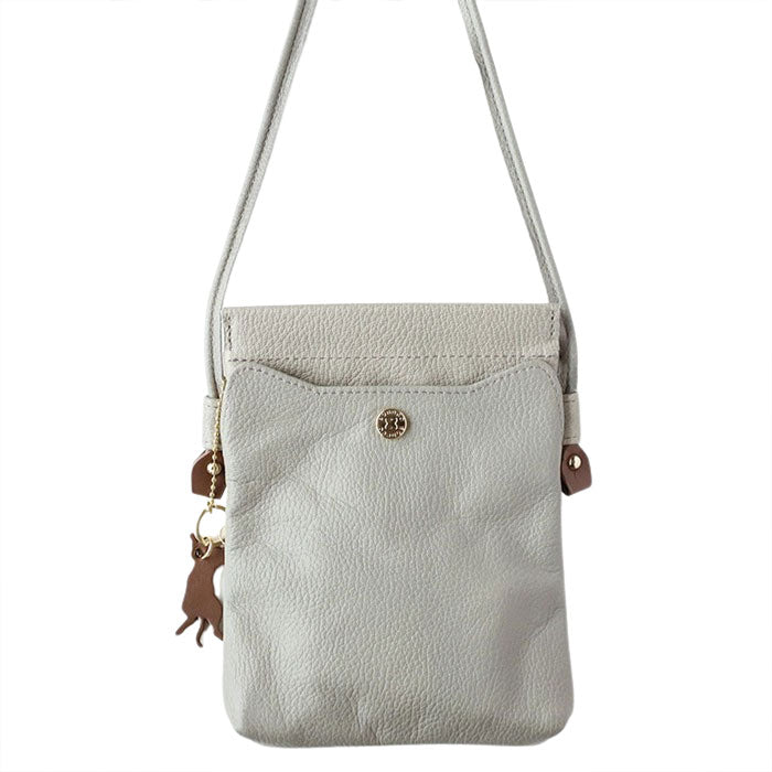 aoneco (Aoneko) genuine leather sacoche for women and men [an046] cat protection project by waji, a leather goods maker cat shoulder pouch 