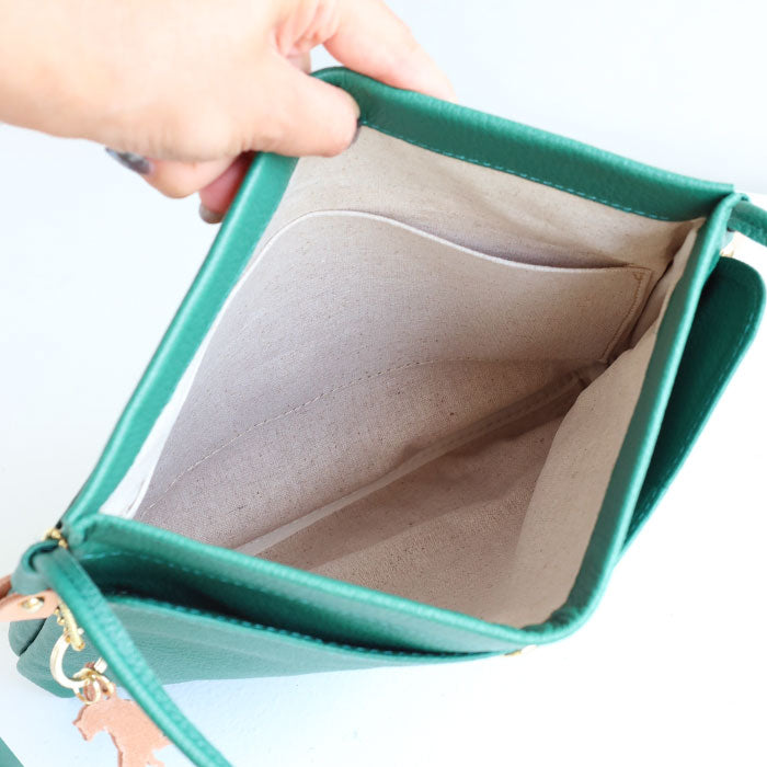 aoneco(アオネコ) 口バネ 本革 ショルダーバッグ レディース メンズ [an047] 革製品を手がけるwajiさんの保護猫プロジェクト ネコ 猫 肩掛け ポシェット