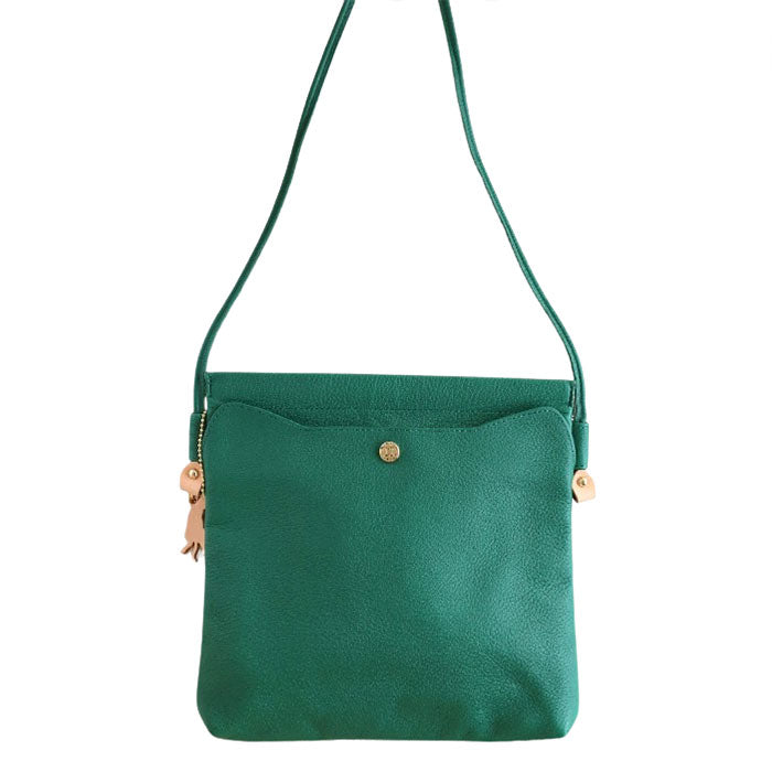 aoneco(アオネコ) 口バネ 本革 ショルダーバッグ レディース メンズ [an047] 革製品を手がけるwajiさんの保護猫プロジェクト ネコ 猫 肩掛け ポシェット