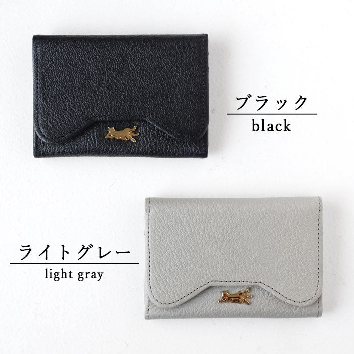 aoneco(アオネコ) 本革 かぶせ名刺入れ レディース メンズ [an053