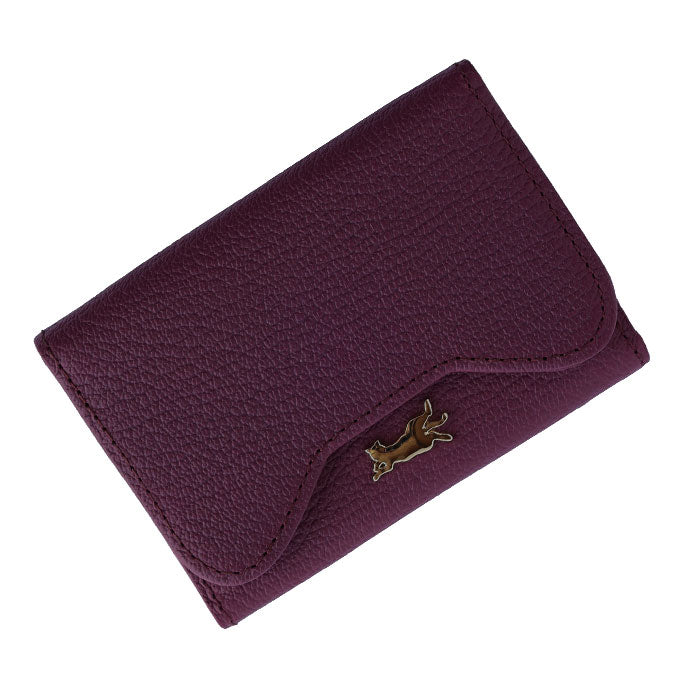 aoneco (Aoneko) Genuine Leather Flip Business Card Holder for Women and Men [an053]  Support for Shelter Cats, Donation, Leather Goods Brand, Women's Men's Leather Cowhide Business Card Case Card Holder