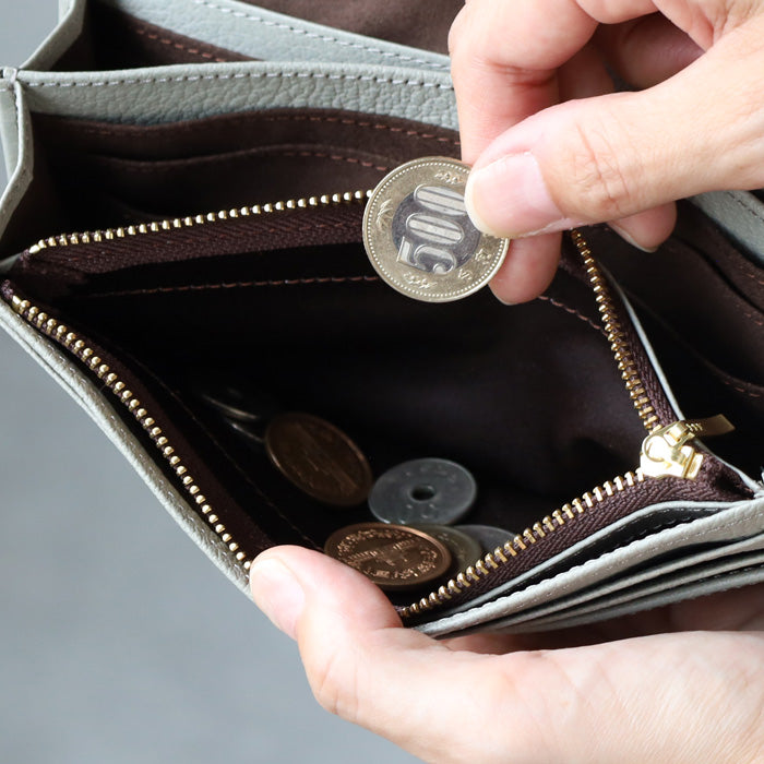 aoneco(アオネコ)  本革 かぶせロングウォレット レディース メンズ [an054] 保護猫 支援 寄付 革財布 ブランド 長財布 牛革 レザー