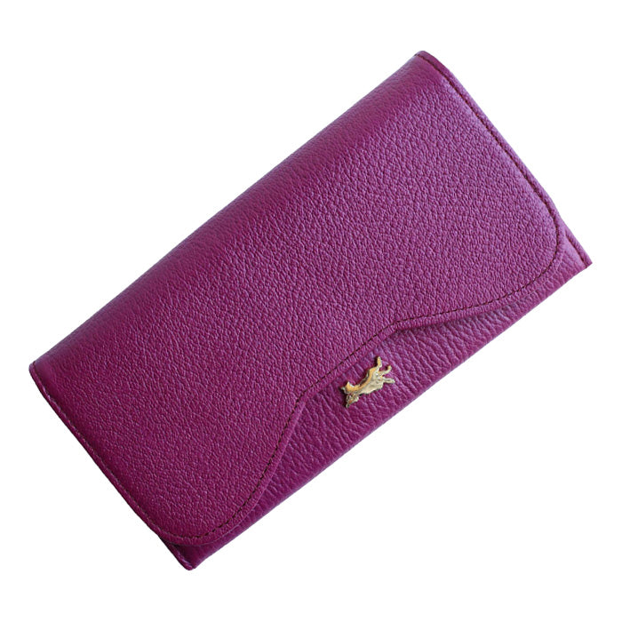 aoneco (Aoneko) Genuine Leather Clasp Long Wallet for Women and Men [an054]  Supporting Shelter Cats, Donation, Leather Wallet, Brand, Long Wallet, Cowhide, Leather