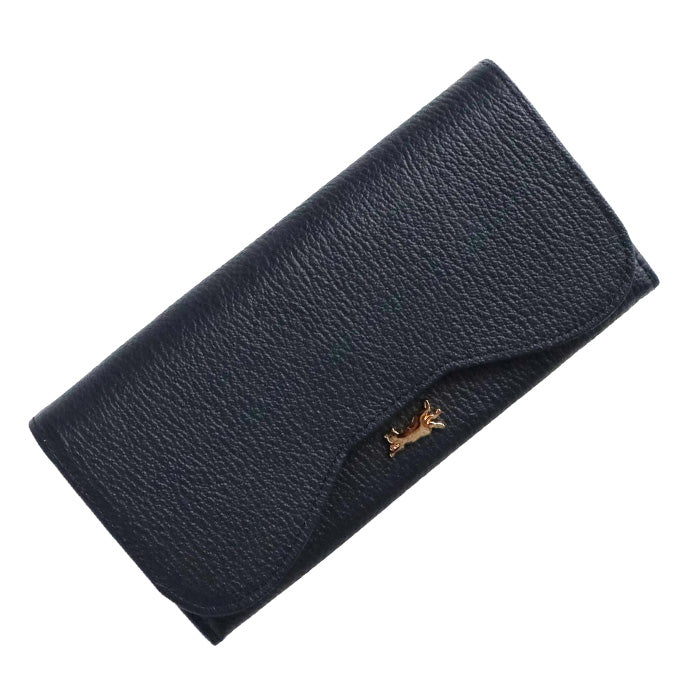 aoneco (Aoneko) Genuine Leather Clasp Long Wallet for Women and Men [an054]  Supporting Shelter Cats, Donation, Leather Wallet, Brand, Long Wallet, Cowhide, Leather