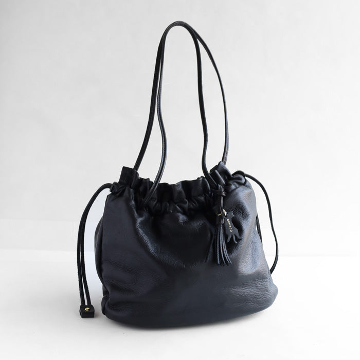 aoneco Leather Drawstring Tote Bag [an056] Stray Cat Support Donation Bag Brand Women's