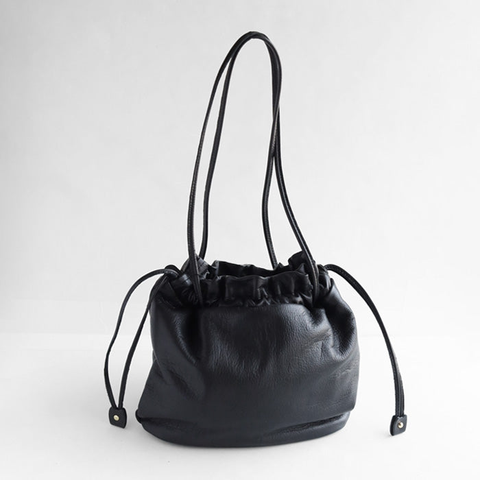 aoneco Leather Drawstring Tote Bag [an056] Stray Cat Support Donation Bag Brand Women's