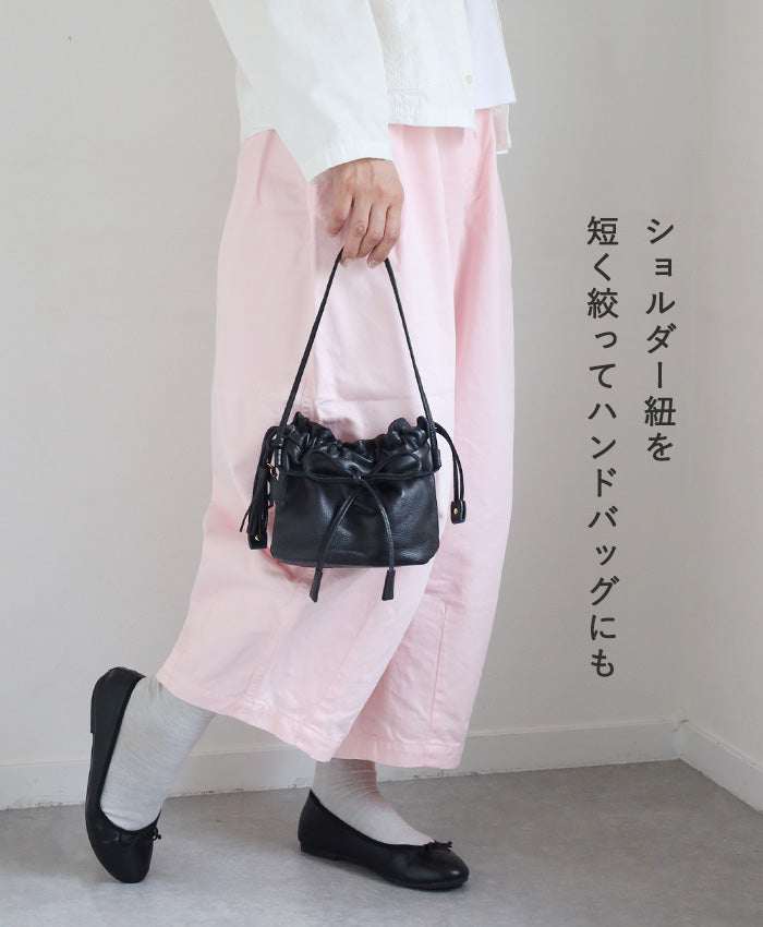 aoneco(アオネコ) レザー巾着 ショルダーバッグ [an057] 保護猫 支援