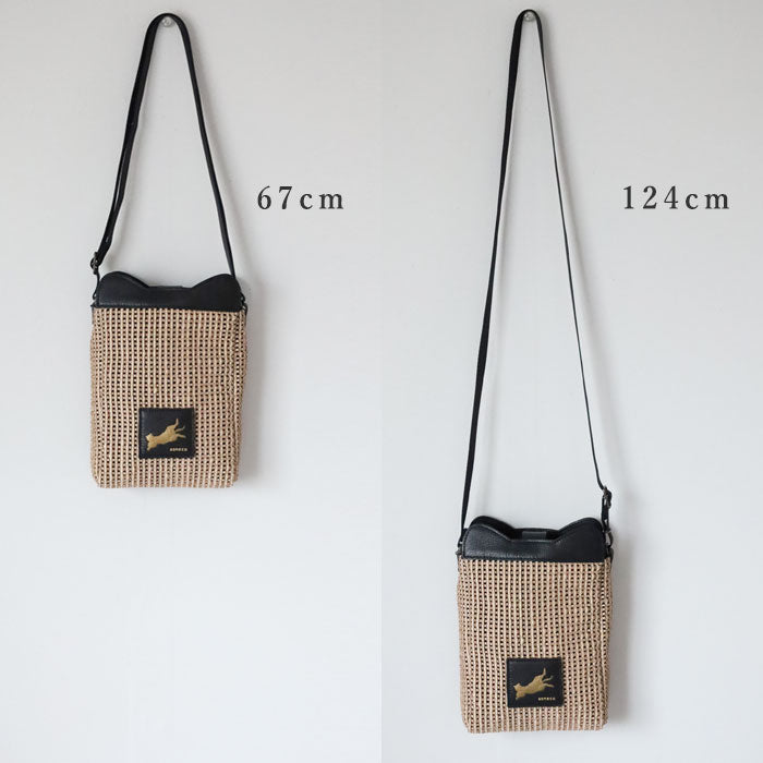 aoneco Lattice Mini Shoulder Bag [an058] Rescue Cat Support Donation Leather Goods Brand Women's Cat Shoulder Bag Pouch