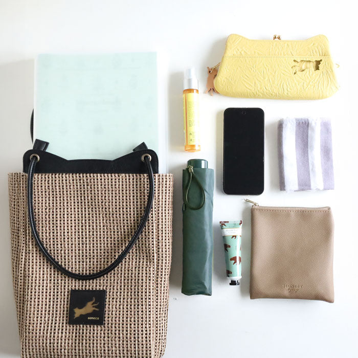 aoneco Latiste Tote Bag [an059] Rescue Cats Support Donation Leather Goods Brand Women's Cat Shoulder A4