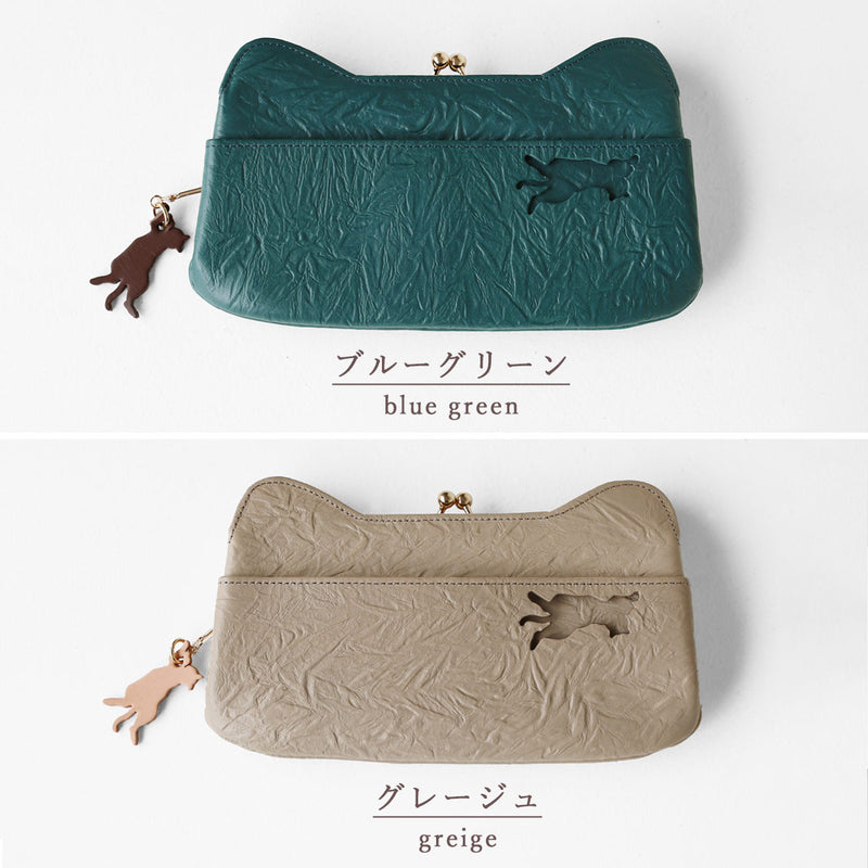 【7色】aoneco(アオネコ) NEW がま口 ロングウォレット [an061] 保護猫 支援 寄付 ブランド レディース 長財布