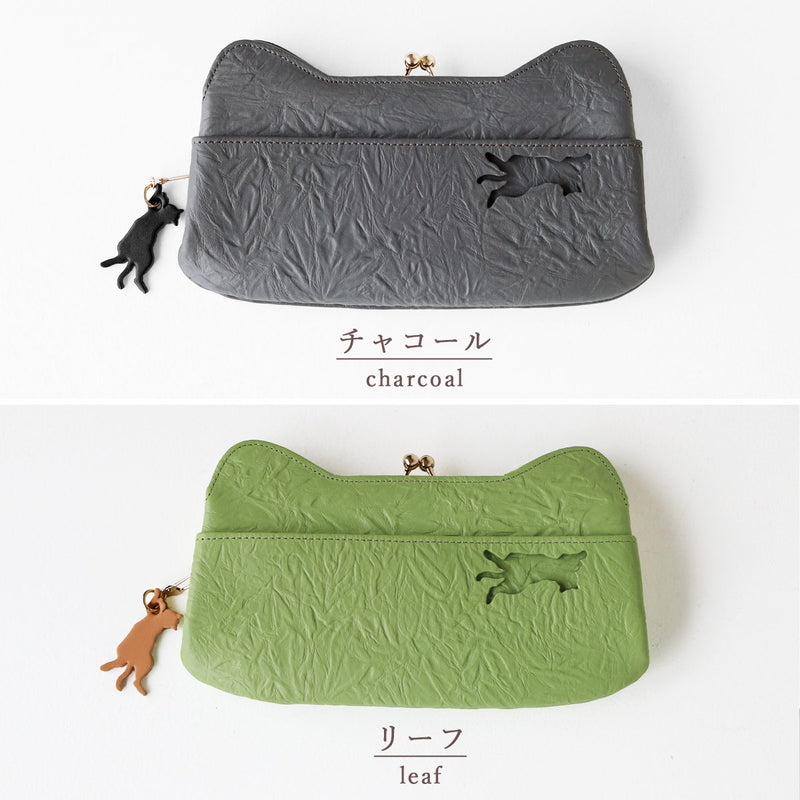 【7色】aoneco(アオネコ) NEW がま口 ロングウォレット [an061] 保護猫 支援 寄付 ブランド レディース 長財布