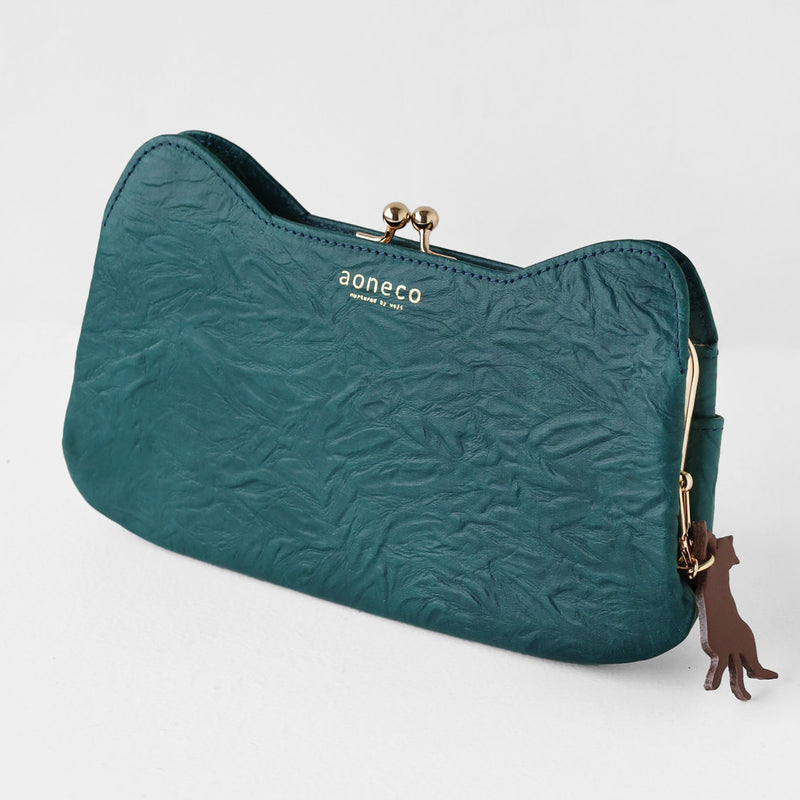 【7色】aoneco(アオネコ) NEW がま口 ロングウォレット [an061] 保護猫 支援 寄付 ブランド レディース 長財布