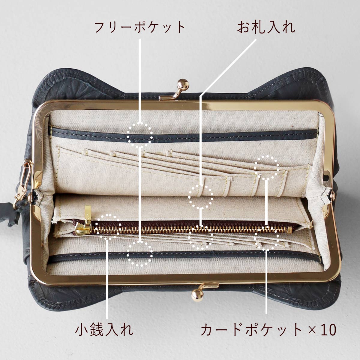7色】aoneco(アオネコ) がま口 ロングウォレット [an061] 保護猫 支援